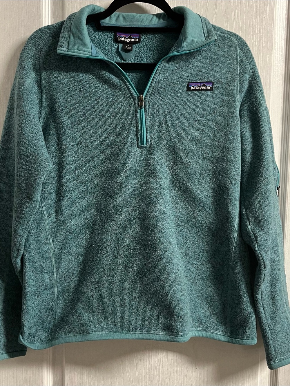 Patagonia Men's Teal Half-Zip Fleece Pullover